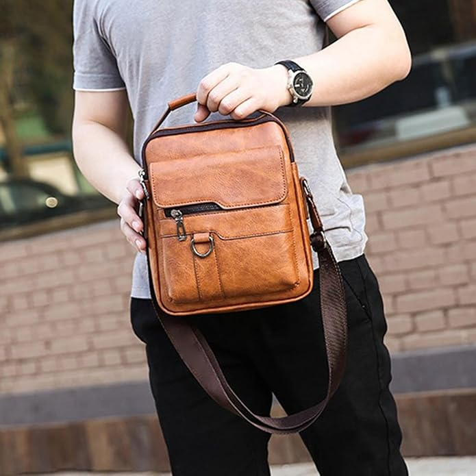 Sac à Dos en Cuir - BriefCaseBackpack™ - Khaki