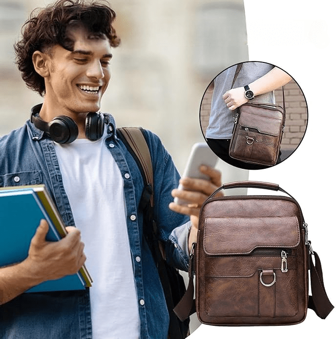 Sac à Dos en Cuir - BriefCaseBackpack™ - Auburn - Sackéa - L'essentiel voyage