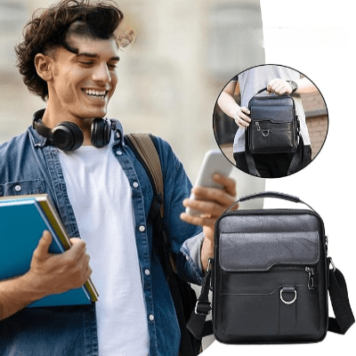 Sac à Dos en Cuir - BriefCaseBackpack™ - Noir - Sackéa - L'essentiel voyage