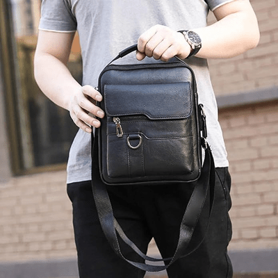Sac à Dos en Cuir - BriefCaseBackpack™ - Noir - Sackéa - L'essentiel voyage