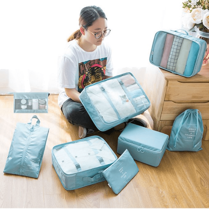 Sac de Voyage - TravelBagOrganizer™ - Bleu Ciel - Sackéa - L'essentiel voyage
