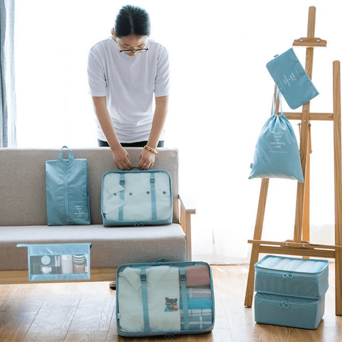 Sac de Voyage - TravelBagOrganizer™ - Bleu Ciel - Sackéa - L'essentiel voyage