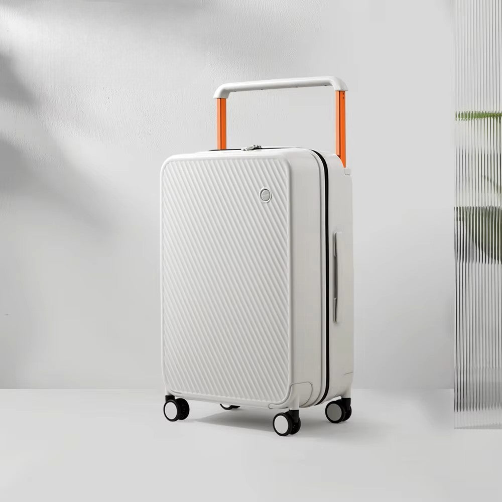 Valise de Voyage - WideRollTravelCase™ - Blanc Fumé - Sackéa - L'essentiel voyage