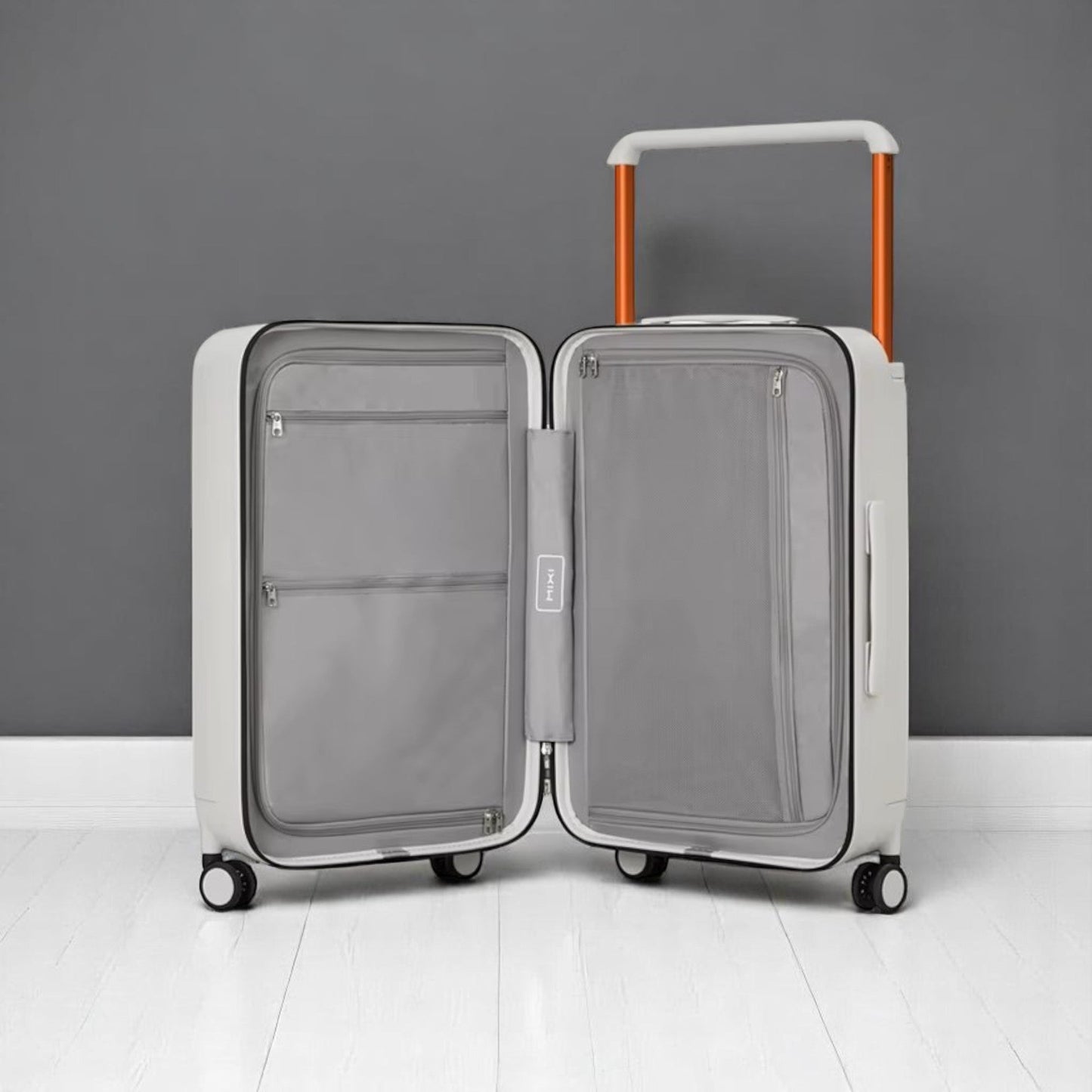 Valise de Voyage - WideRollTravelCase™ - Blanc Fumé - Sackéa - L'essentiel voyage