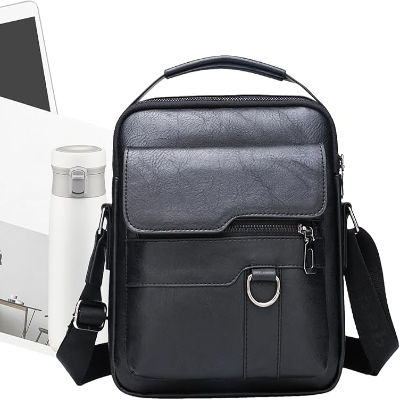 Sac à Dos en Cuir - BriefCaseBackpack™ - Noir