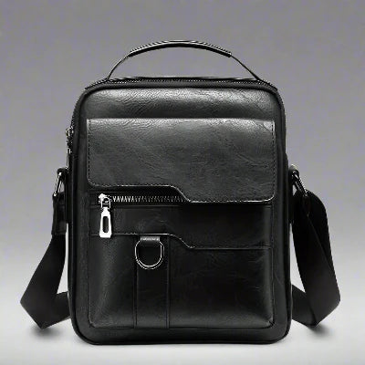 Sac à Dos en Cuir - BriefCaseBackpack™ - Noir