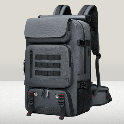 Sac à Dos de Voyage - TravelBackpackBag™ - Gris - Sackéa - L'essentiel voyage