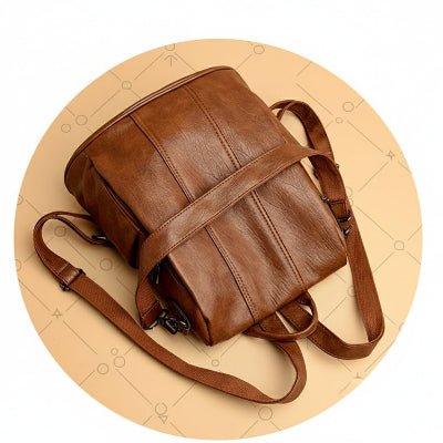 Sac a dos femme elegance vintage couleur marron